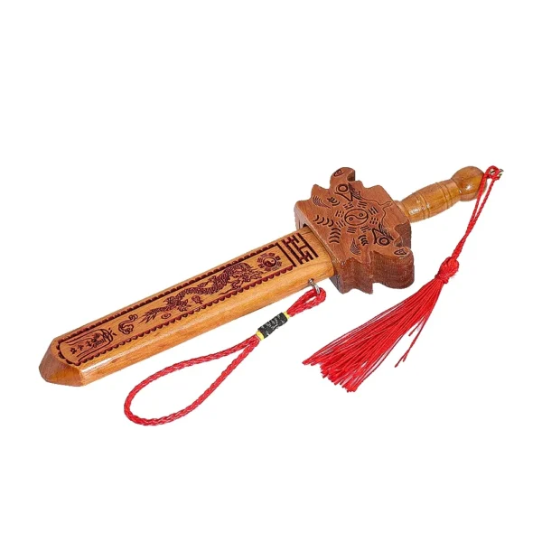 Feng Shui Peach Wood Dragon Sword