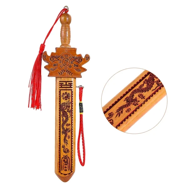 Feng Shui Peach Wood Dragon Sword